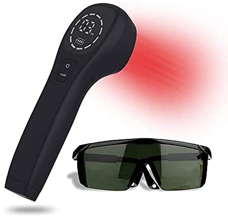 Handheld Cold Laser Therapy for Muscle Reliever,Red Light Therapy Device for Pain Relief,Infrared Light Therapy with 650nm and 808nm